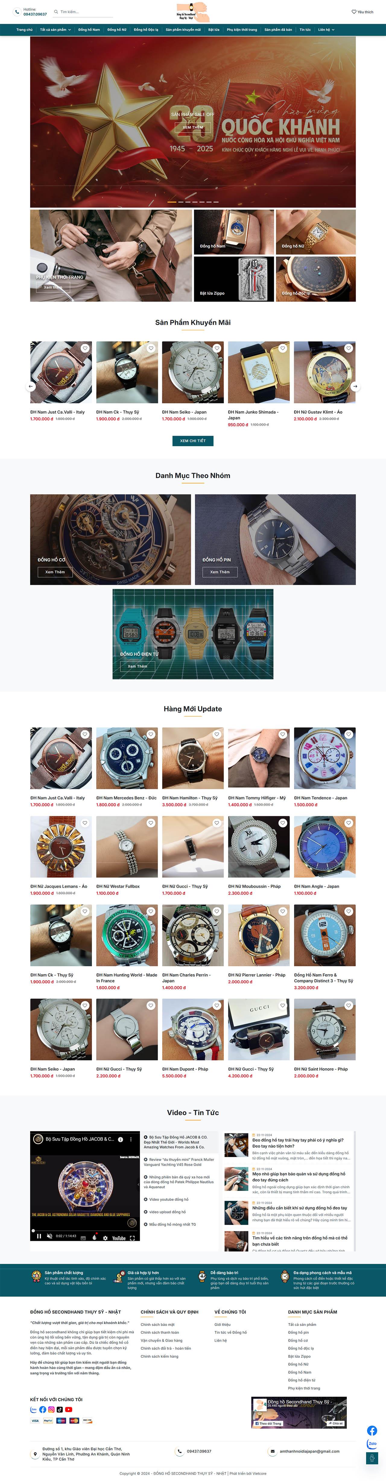 Đồng Hồ Secondhand Thụy Sĩ - Nhật