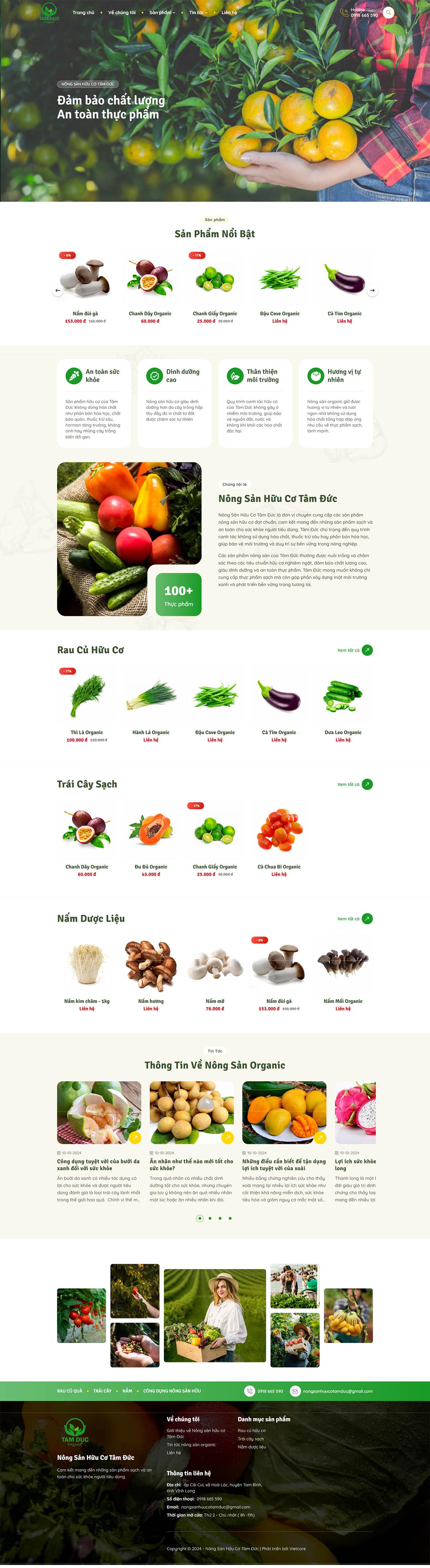 Nông Sản Hữu Cơ Tâm Đức