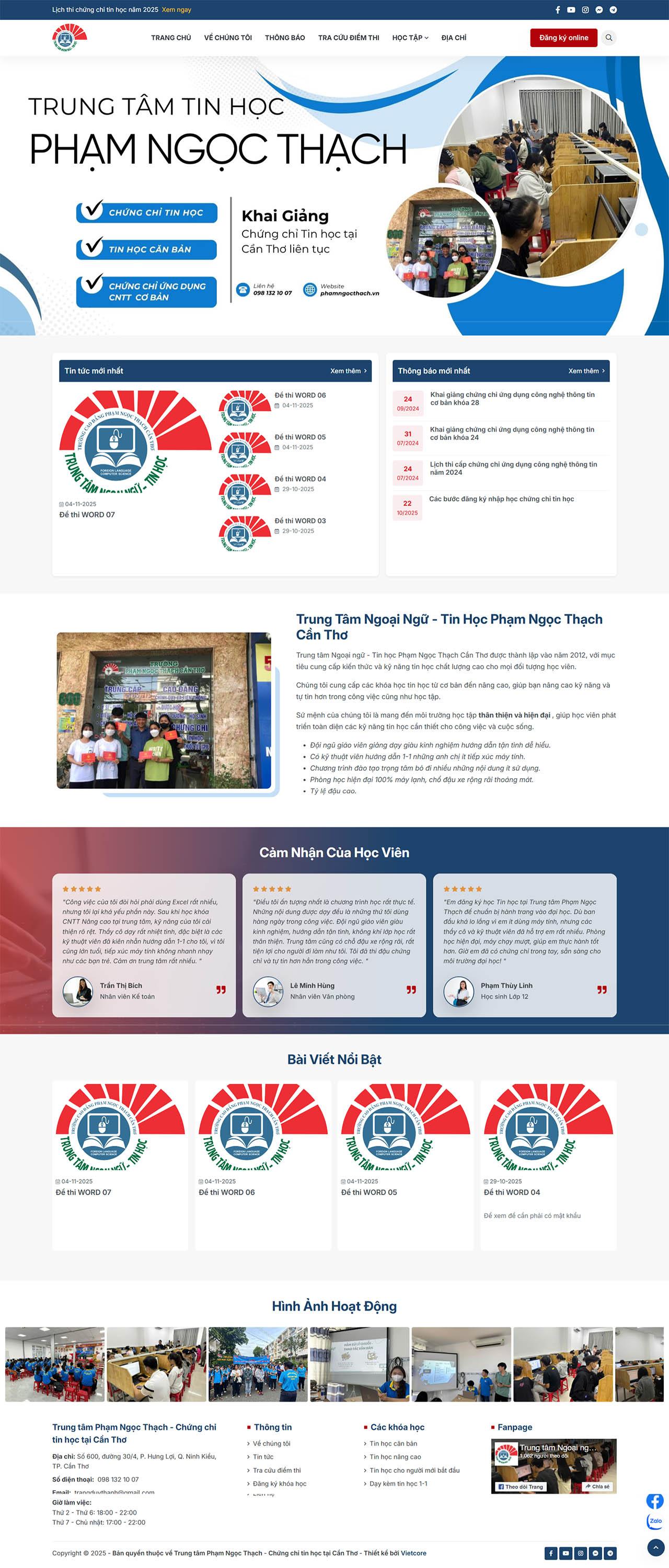 Trung Tâm Tin Học Phạm Ngọc Thạch